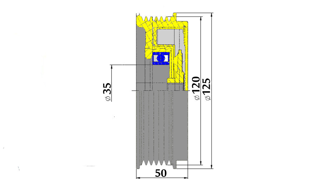 картинка Шкив компрессора BC-88020140 