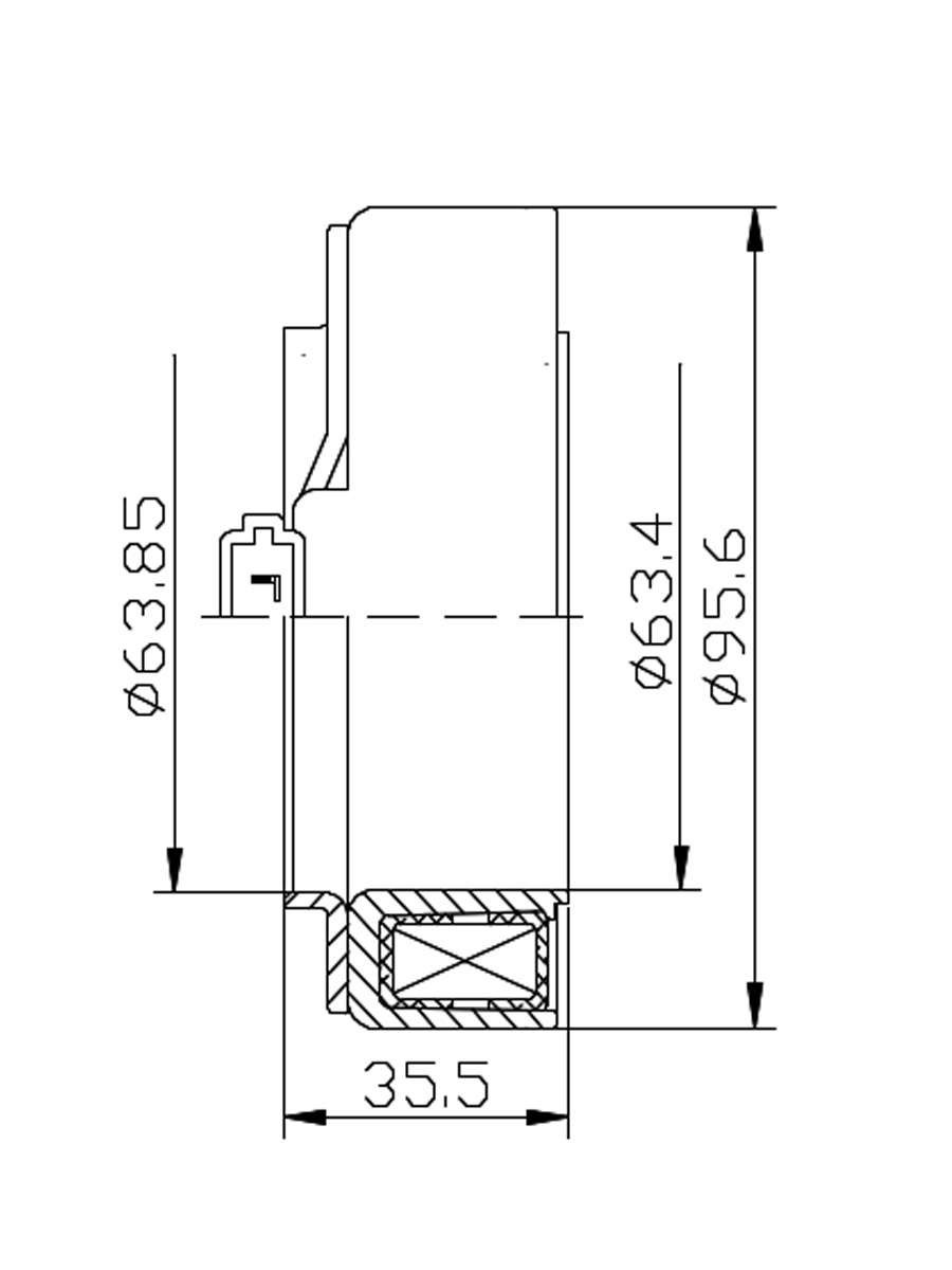 картинка Катушка электромагнитная компрессора Visteon 809303 